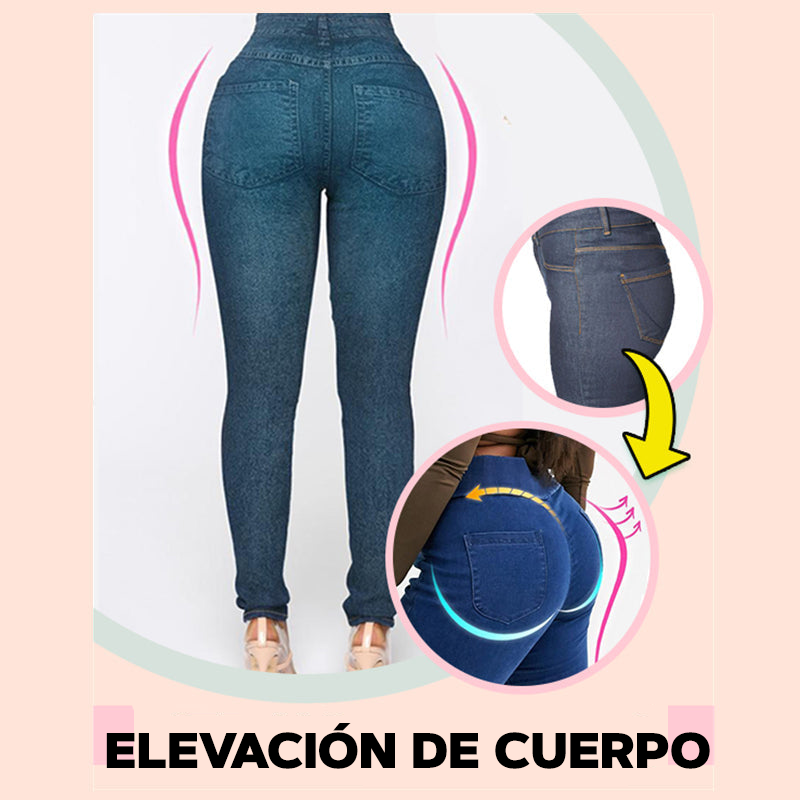 Leggins de mezclilla elásticos moldeadores – BEAUTY JENS™