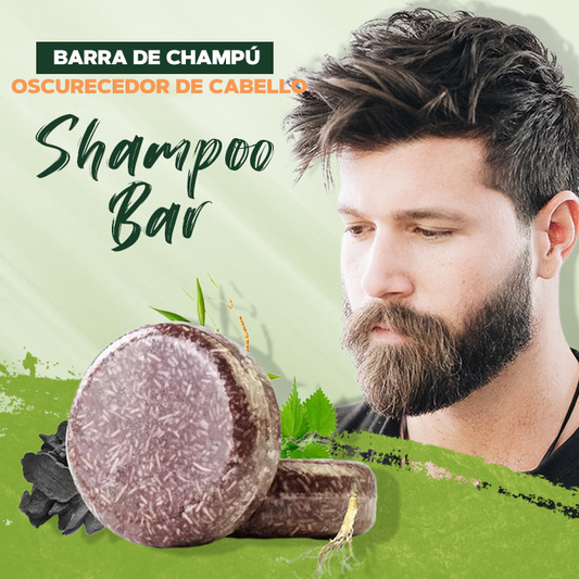 Barra de champú para oscurecer el cabello negro - HairMax™