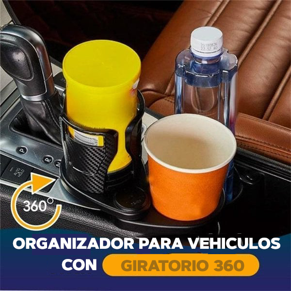 Organizador de vasos para auto - 360Car™