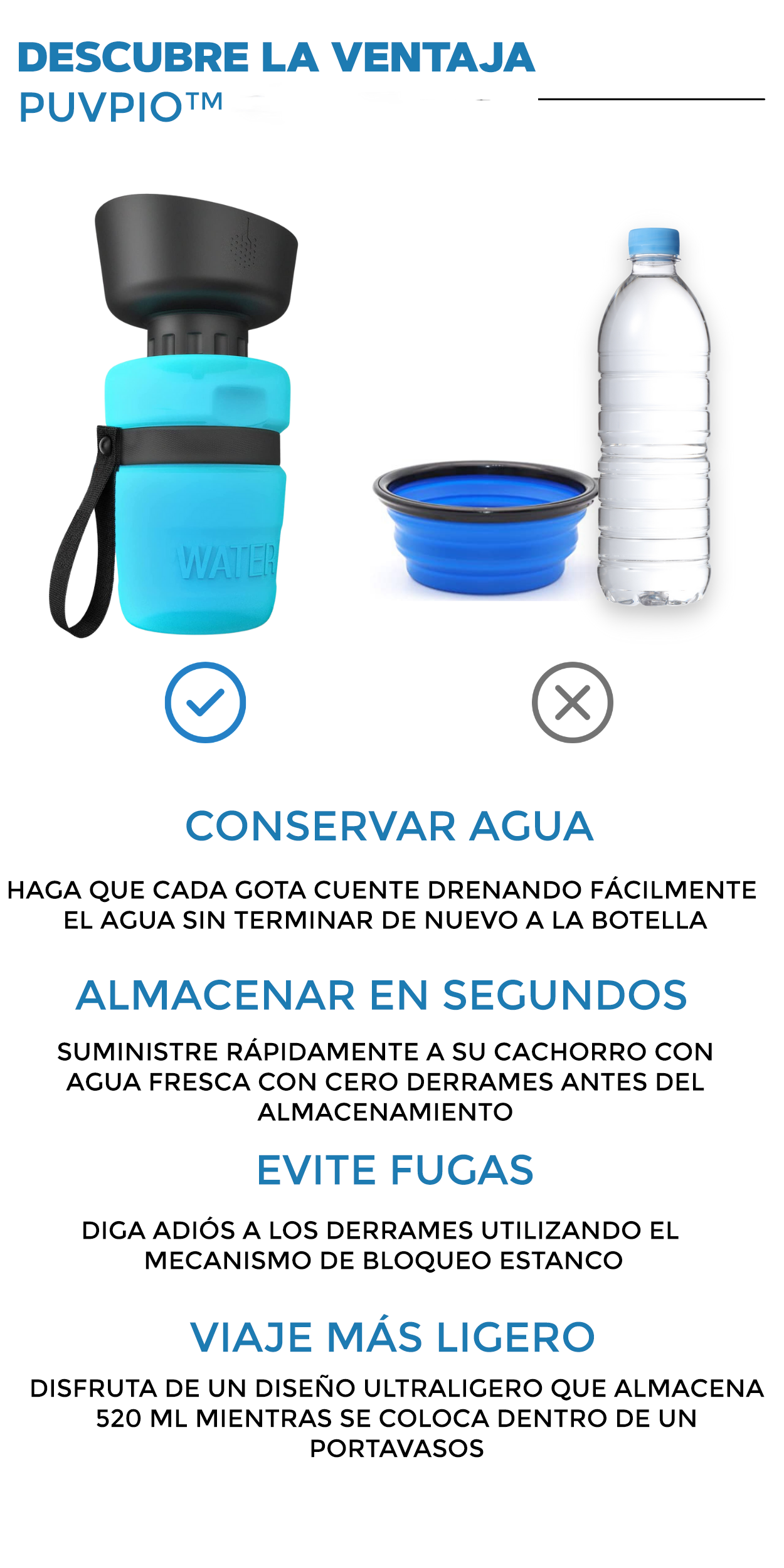 BEBEDOR DE AGUA PARA MASCOTA PORTÁTIL - PupVio™