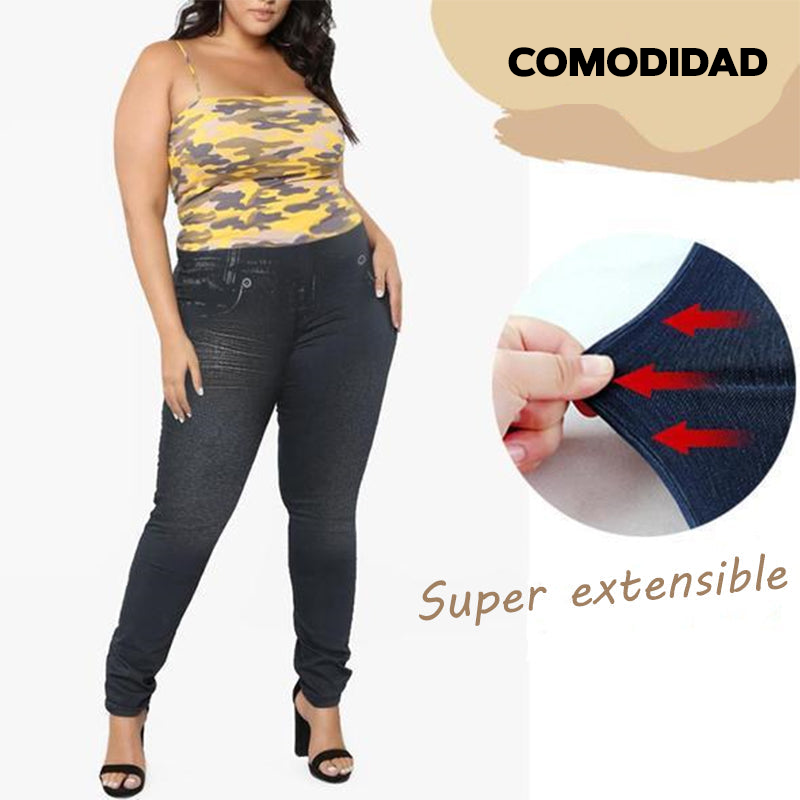 Leggins de mezclilla elásticos moldeadores – BEAUTY JENS™