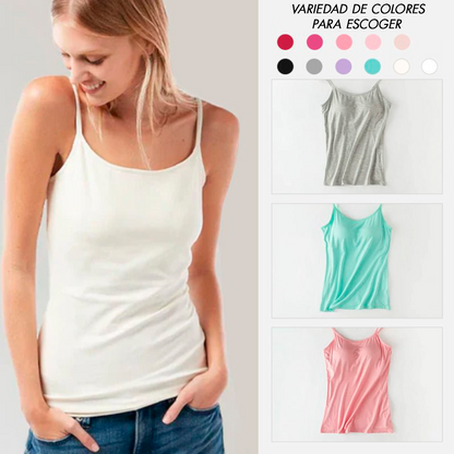 Camiseta con sujetador incorporado - INVISIBRA™