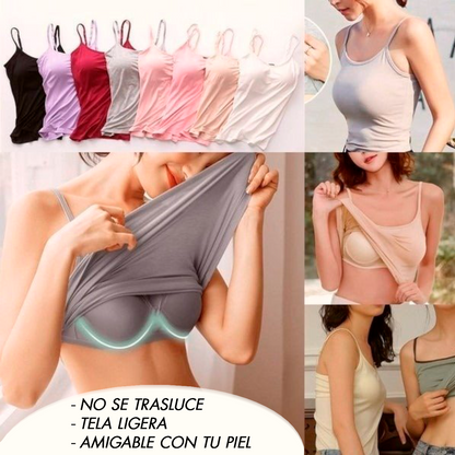Camiseta con sujetador incorporado - INVISIBRA™