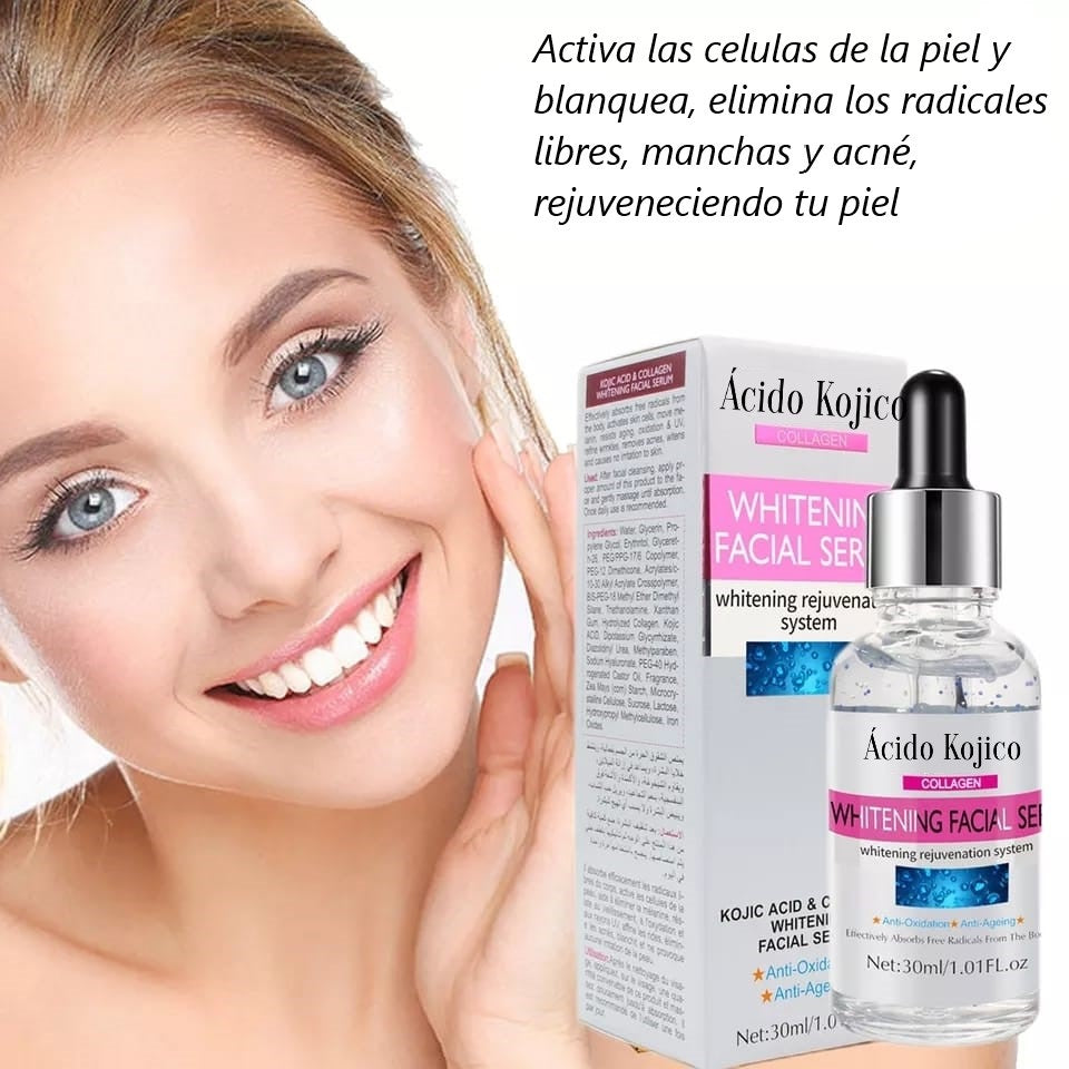 Serum Facial Blanqueador Revitalizador De Acido Kojico