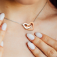 Para mi Esposa | Collar de Corazones entrelazados de Plata