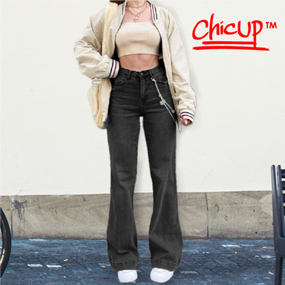 Jeans europeo retro cintura alta - ChicUp™