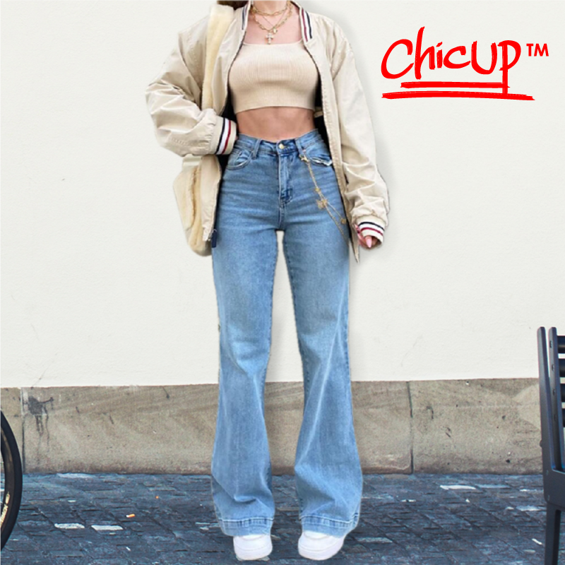 Jeans europeo retro cintura alta - ChicUp™