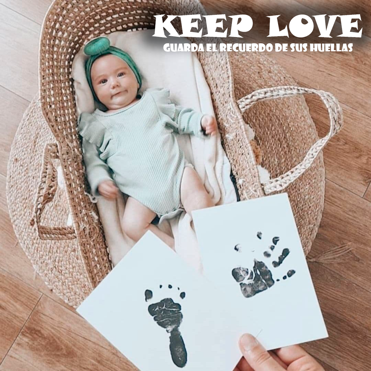 KIT DE IMPRESION DE MANOS Y PIES DE BEBE - KEEP LOVE™