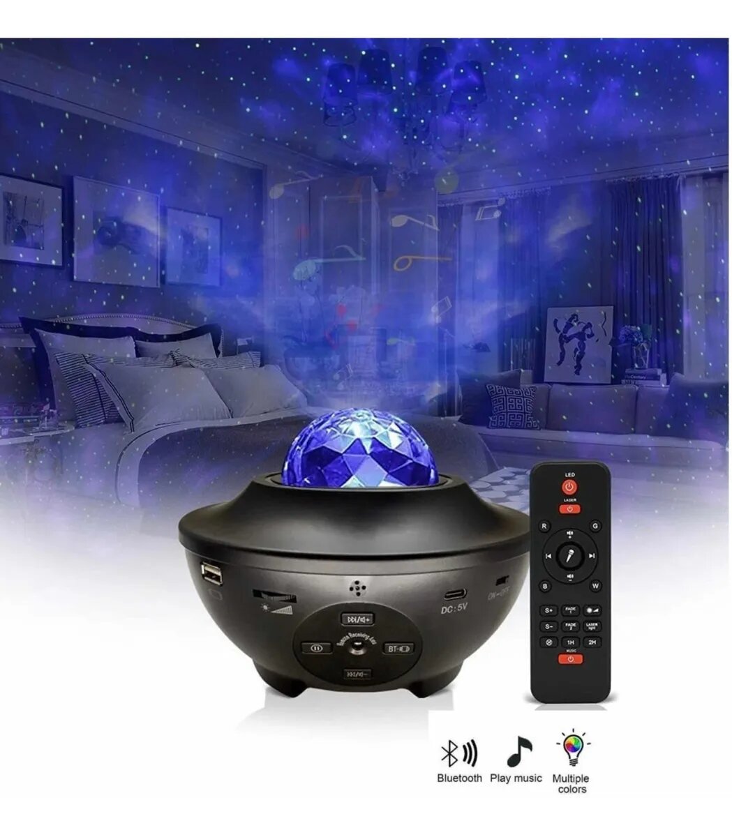 Proyector de Galaxia con Altavoz + Control Remoto