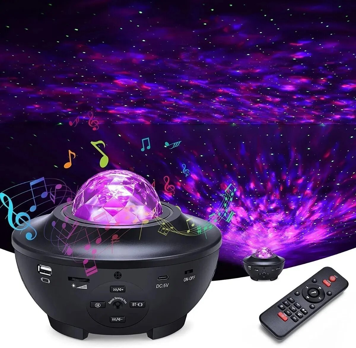 Proyector de Galaxia con Altavoz + Control Remoto