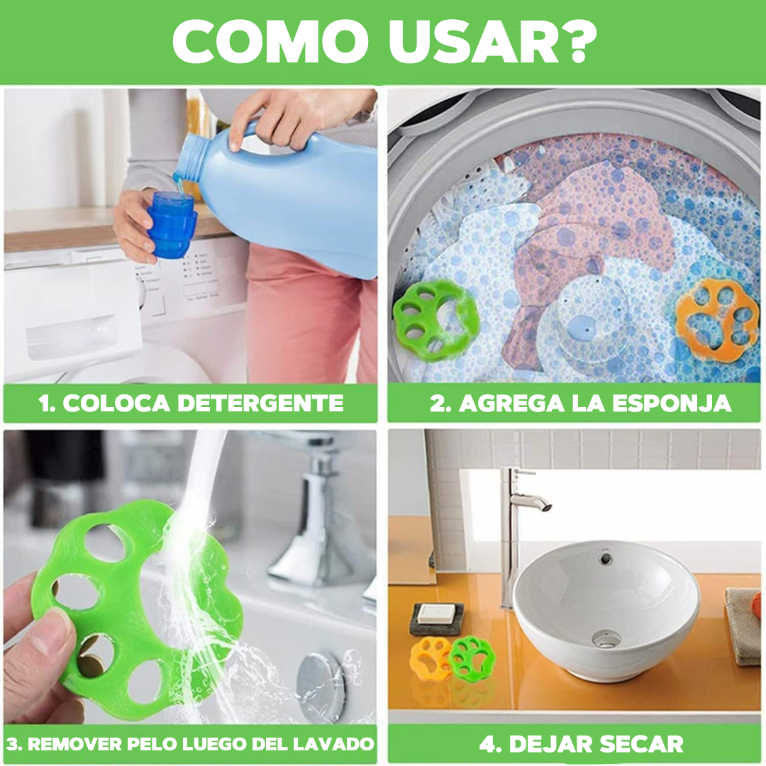 RECOLECTOR DE PELO MASCOTA PARA LAVADORA - WASH AIR®