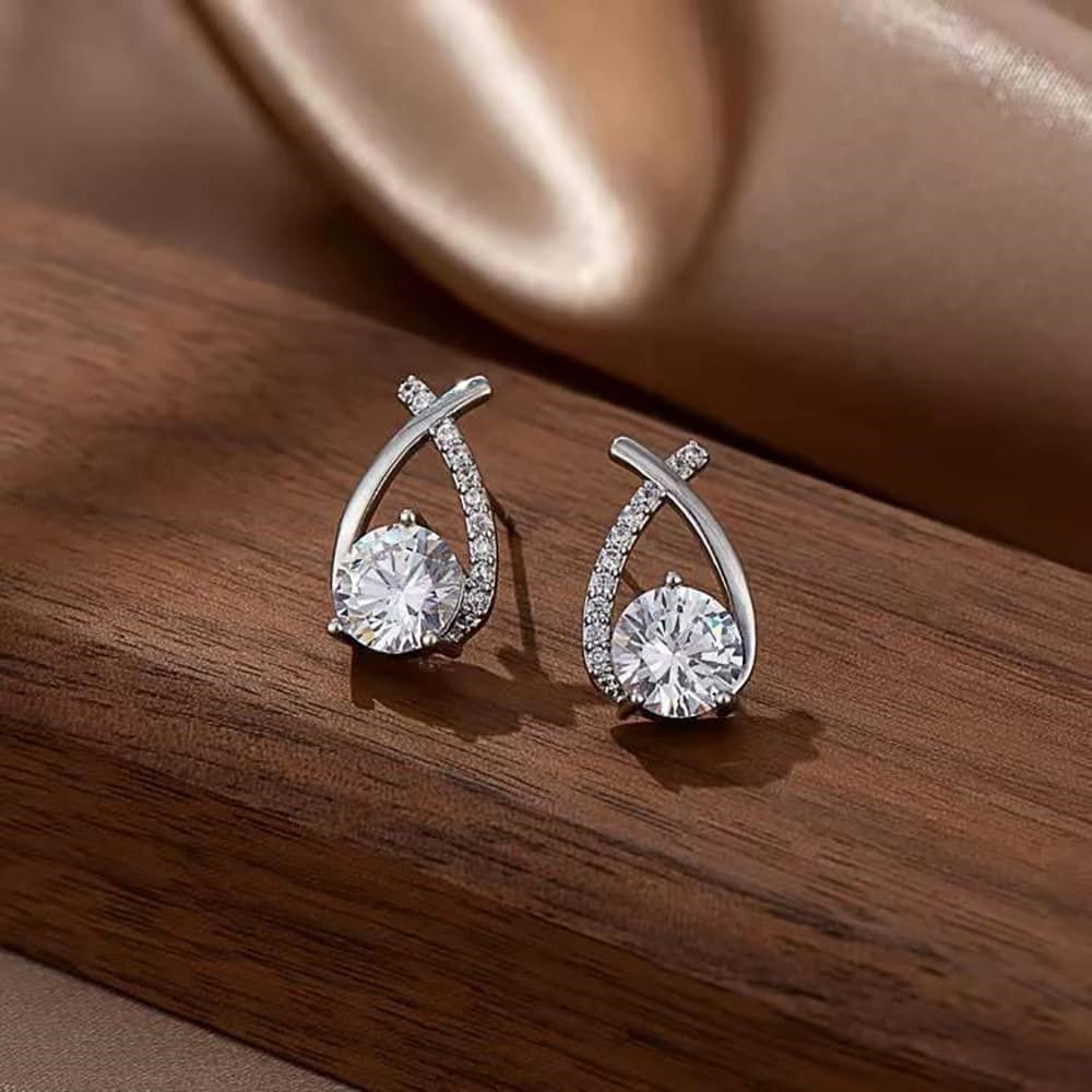 Pendientes con cristal brillante