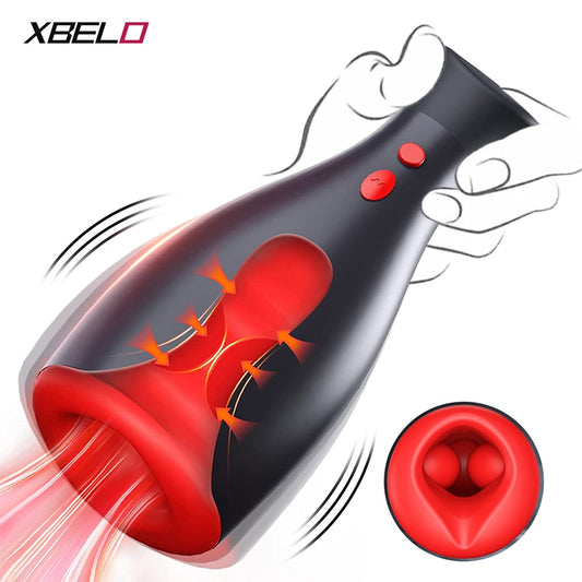 XBELO-Masturbador masculino inflable automático con 7 modos de vibración