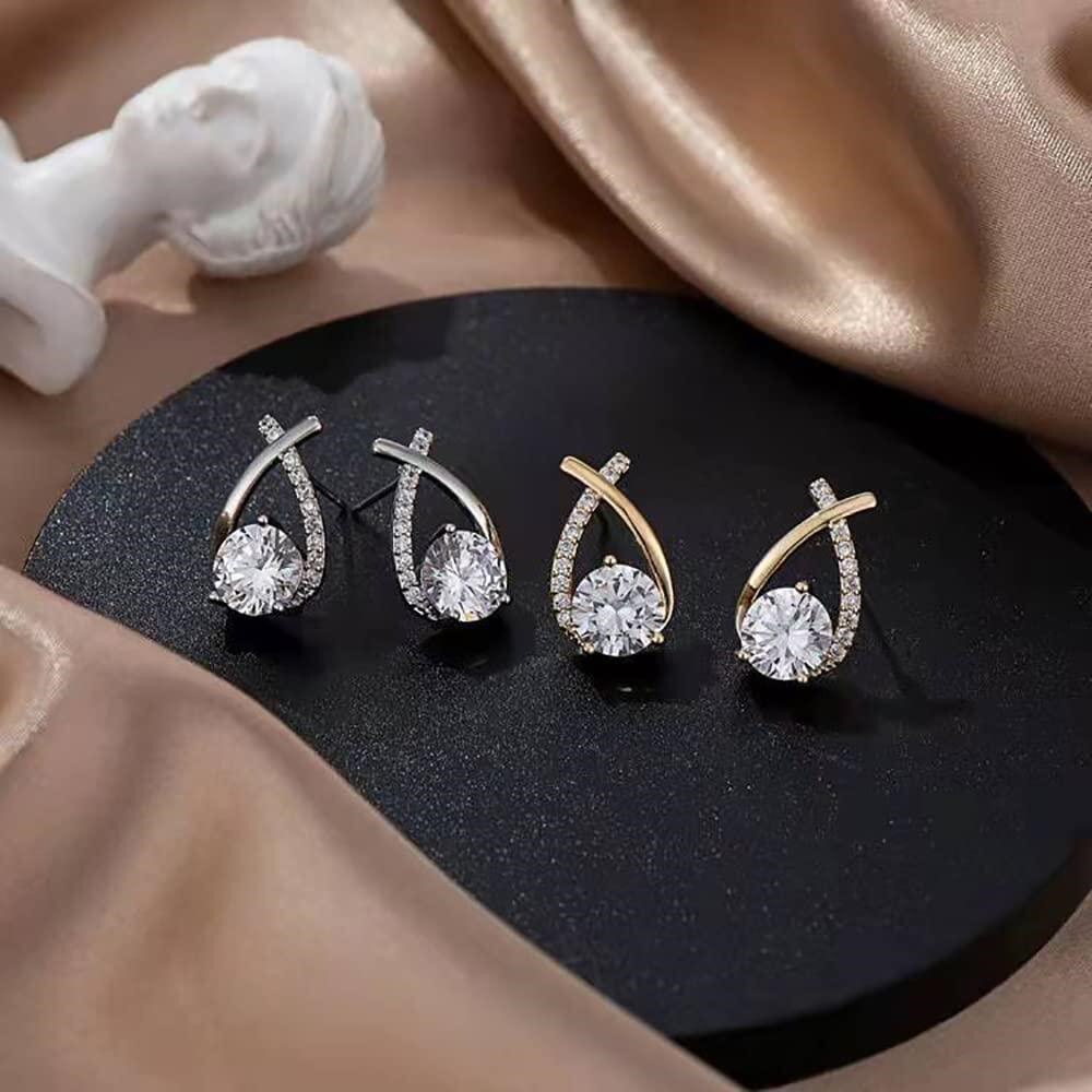 Pendientes con cristal brillante