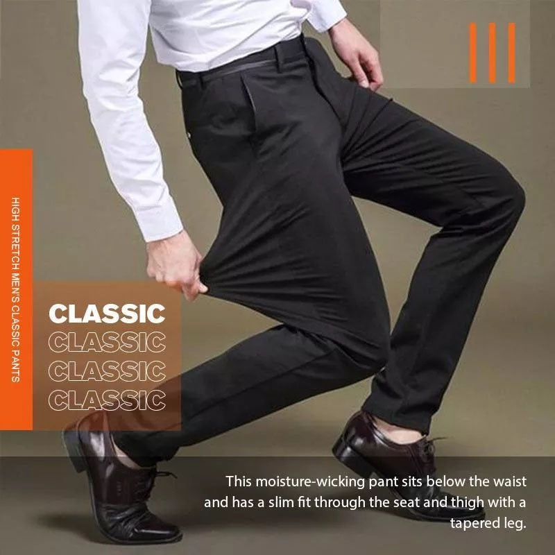 HensMen - Pantalones elásticos elegantes Hombre