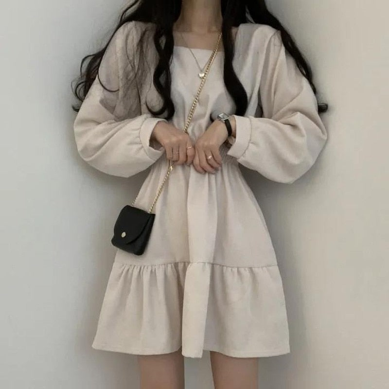 Vestido Manga Abullonada