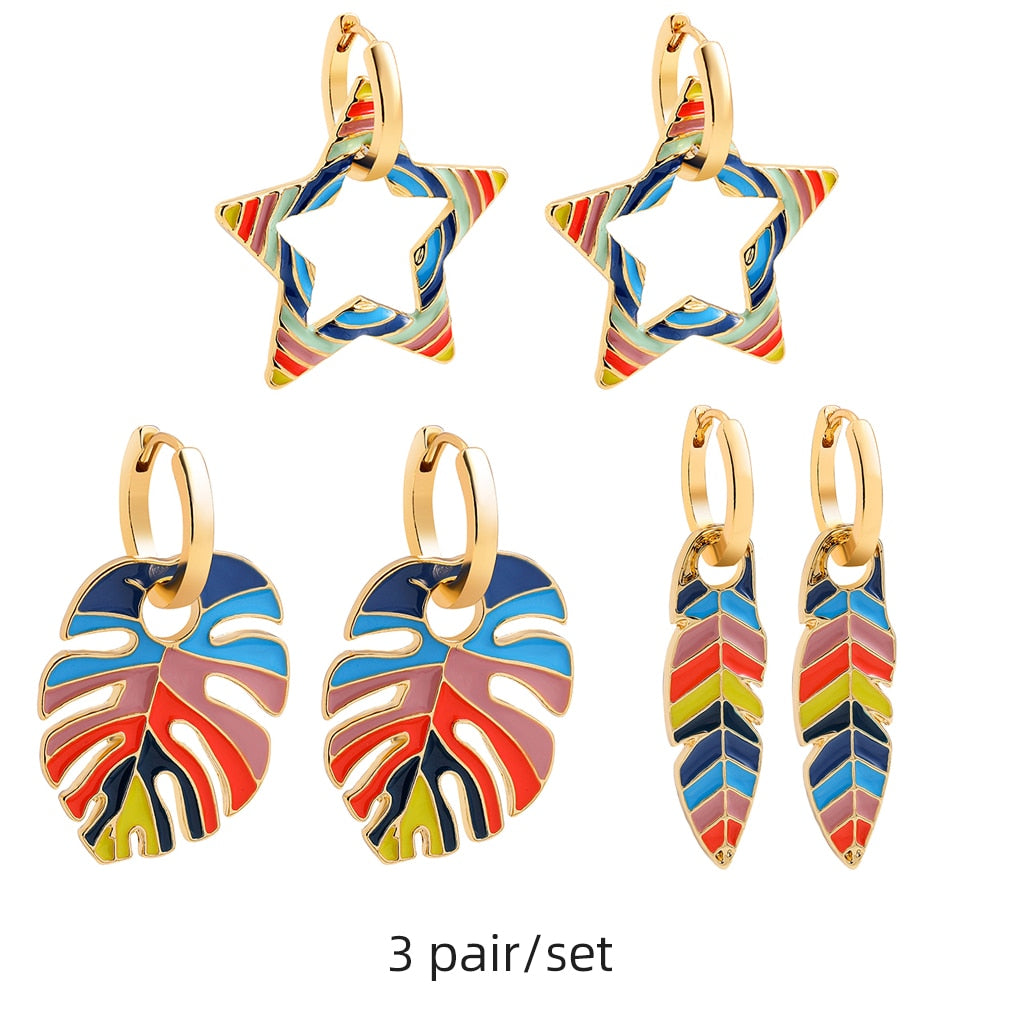 Pendientes Boho Multic-color 2.0