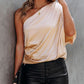 Blusa Saten Un hombro