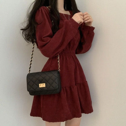 Vestido Manga Abullonada