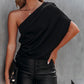 Blusa Saten Un hombro