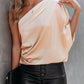 Blusa Saten Un hombro