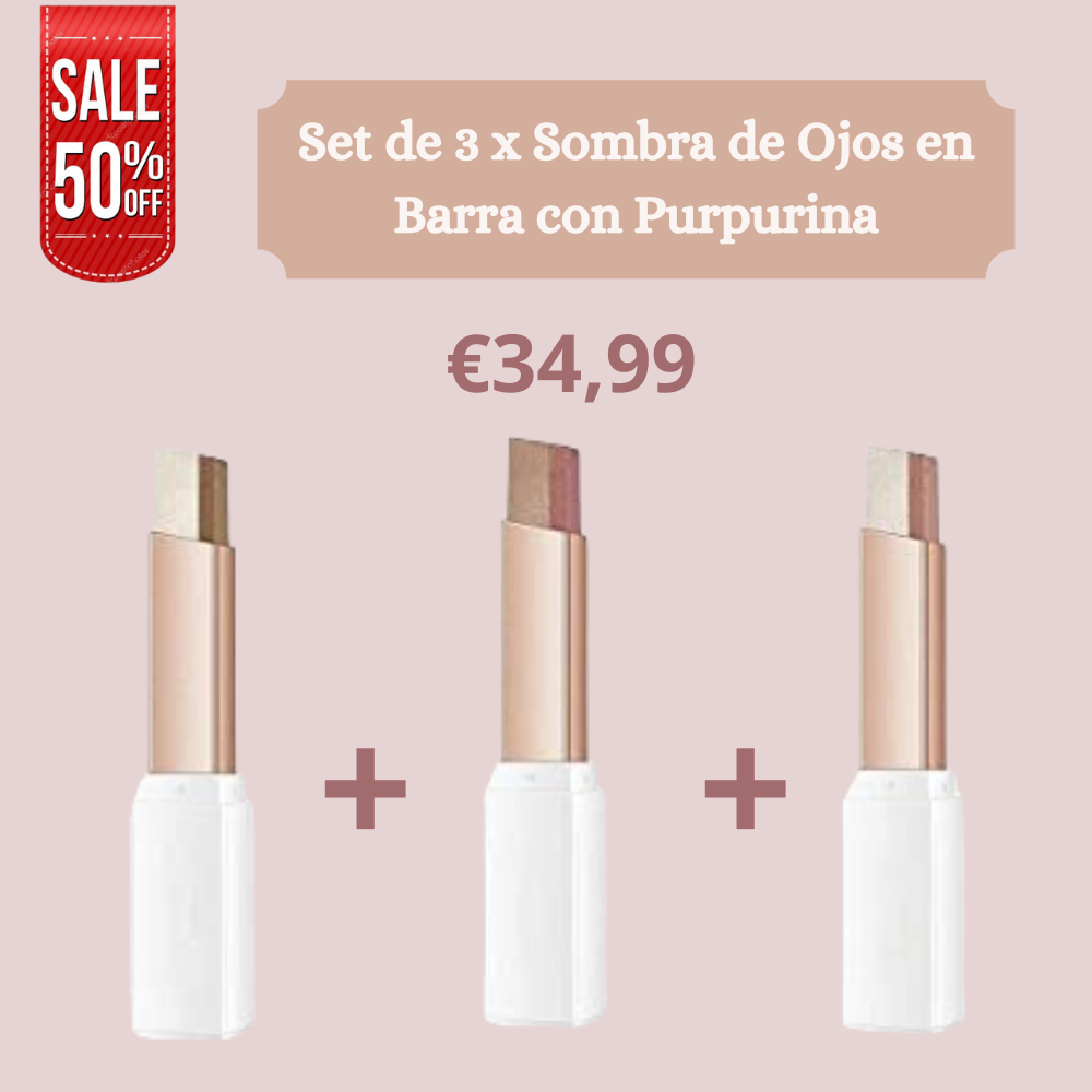 Sombra de Ojos en Barra con Purpurina