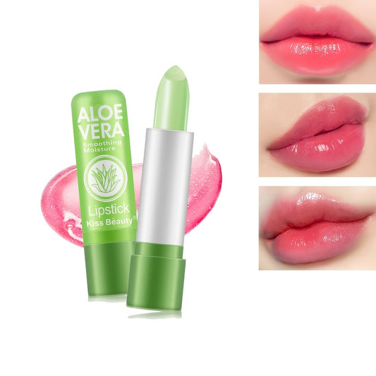 Lápiz labial de aloe vera que cambia de color