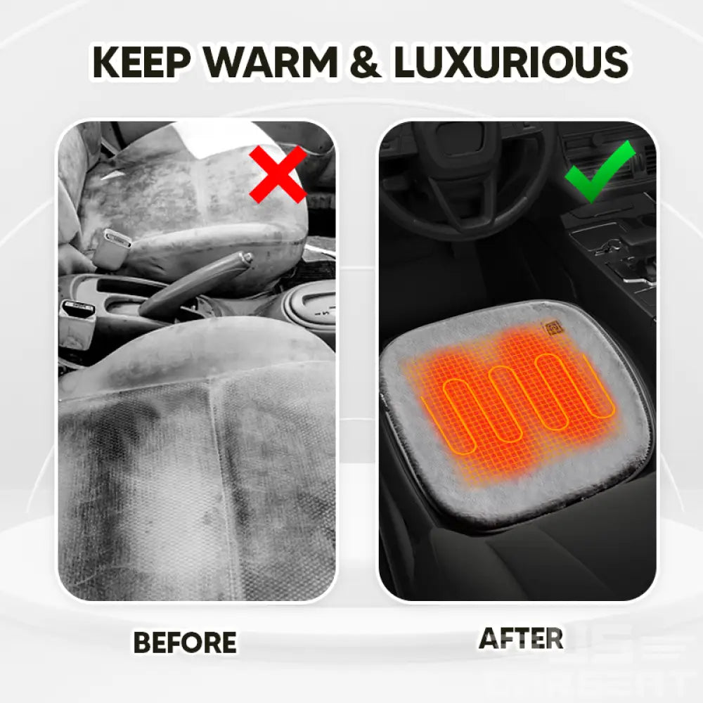 Alexcar Jaxer 5V USB Easy Controller Fast Heating Non-Slip Heated Winter Seat Cushion for Car