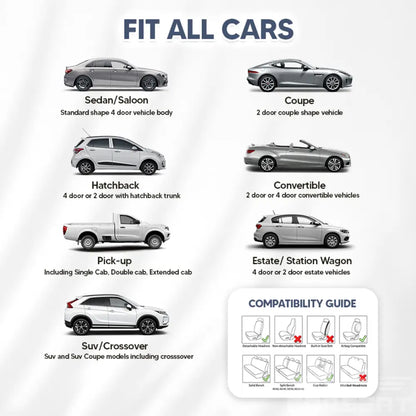 Alexcar Kerry 2023 Full Set Universal Breathable Waterproof Vehicle Leather Cover for Cars, SUV