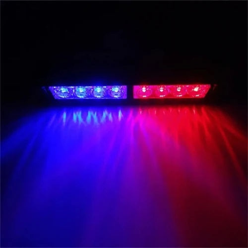 Baliza Parabrisa Led Estroboscopica Azul Rojo Bomberos 12v