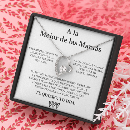Collar Corazón - A La Mejor Mamá - Tu Hija