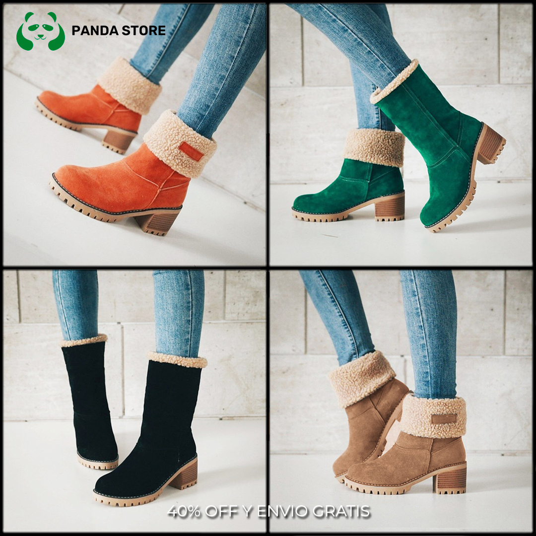 Botas Plegables con Forro de Piel - Emilia™