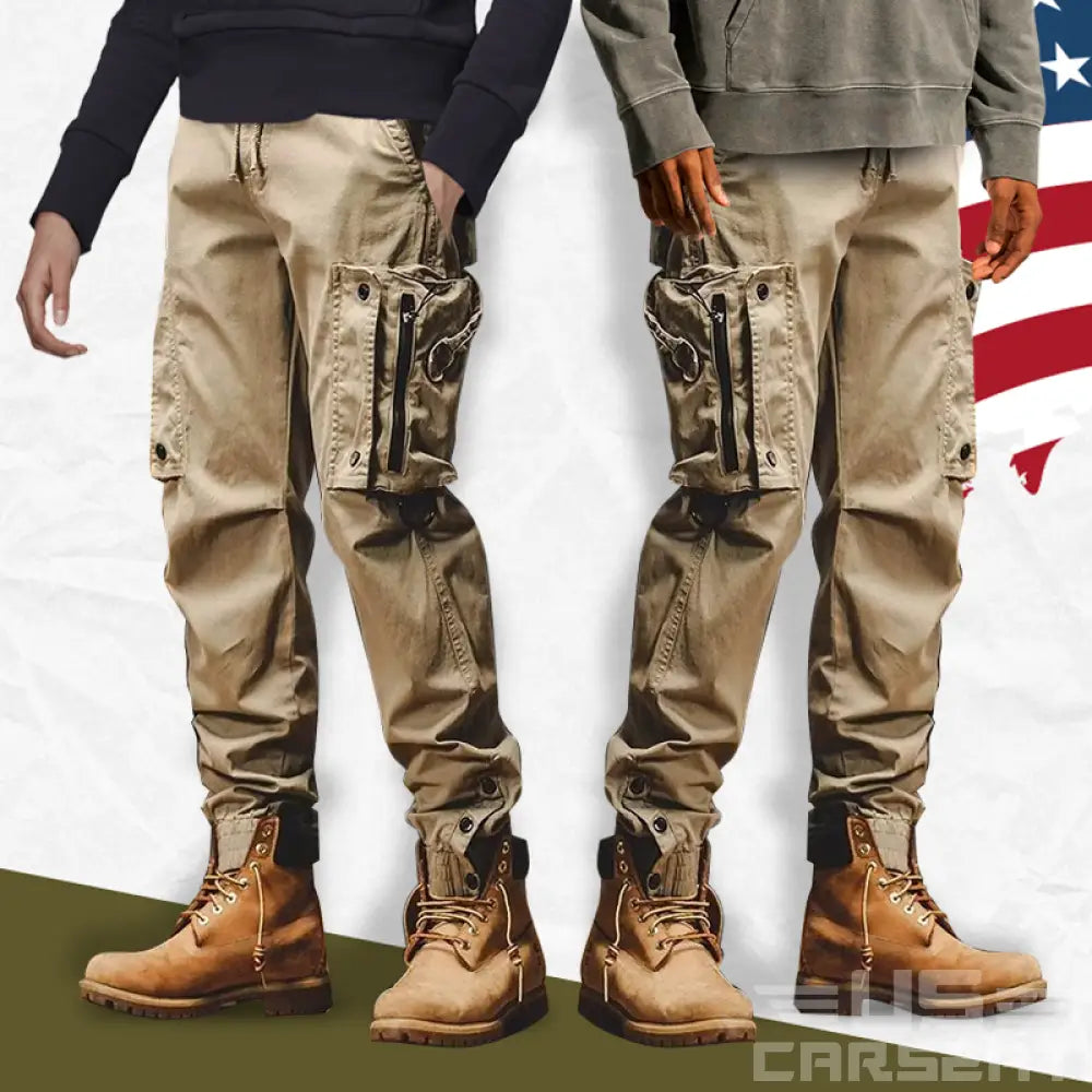 Flexible Comfortable Spacious Pocket Design Men Cargo Pants