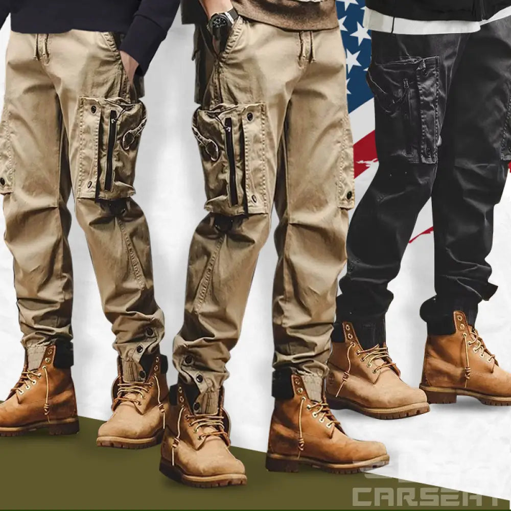 Flexible Comfortable Spacious Pocket Design Men Cargo Pants