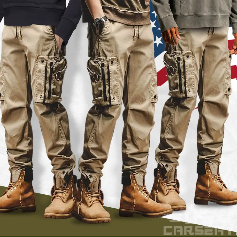 Flexible Comfortable Spacious Pocket Design Men Cargo Pants