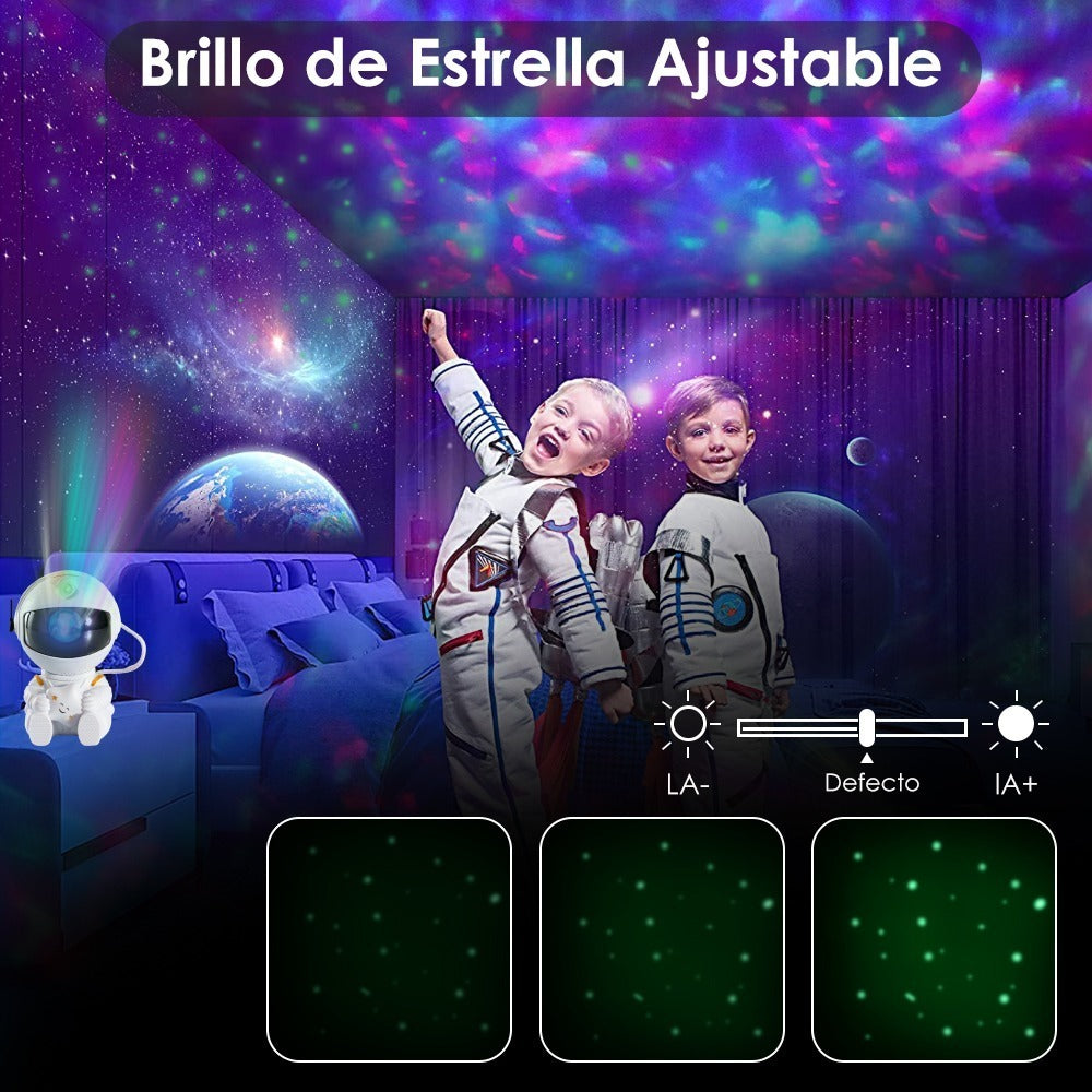 Lampara Led Astronauta Proyector Estrellas Galaxia