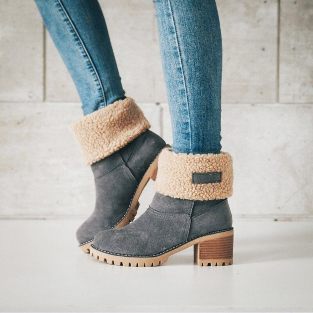 Botas Plegables con Forro de Piel - Emilia™