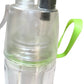 Botella de agua con rociador