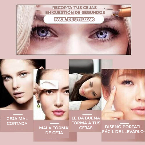 Recortador electrico de cejas y bello facial - FacialCare™