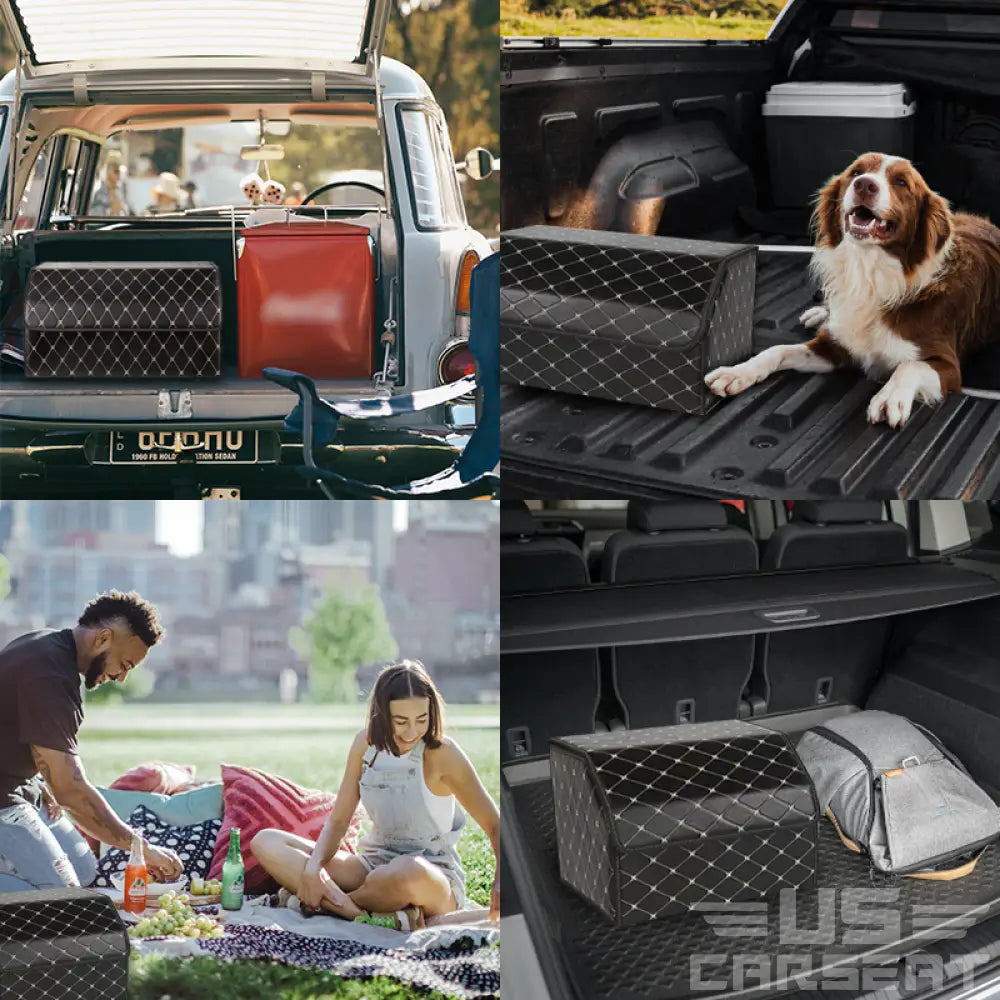 Jacky Multipurpose Collapsible Lid Portable  Car Trunk Storage Organizer