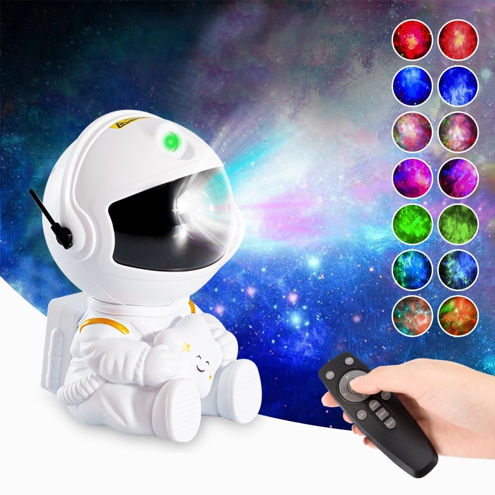 Lampara Led Astronauta Proyector Estrellas Galaxia