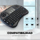 Mini Teclado Inalambrico Touchpad Smart Tv Retroiluminado