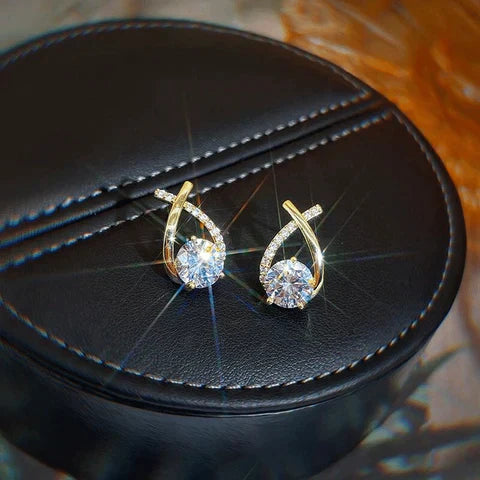 Pendientes con cristal brillante