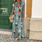 Vestido Maxi Camisero Flores Grandes