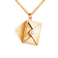 Collar con colgante de sobre - TE AMO