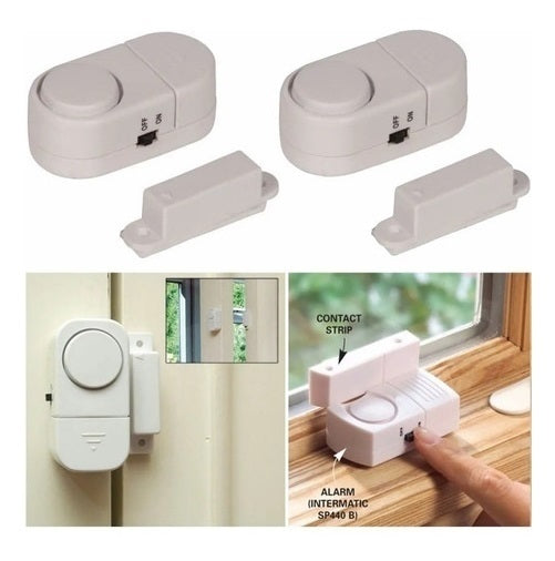 Pack 3 Alarma Para Puerta Ventana Con Sensor Magnético 90db