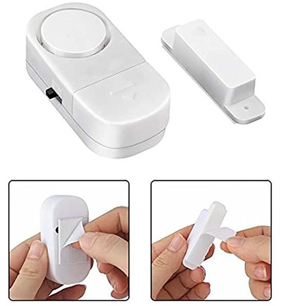 Pack 3 Alarma Para Puerta Ventana Con Sensor Magnético 90db