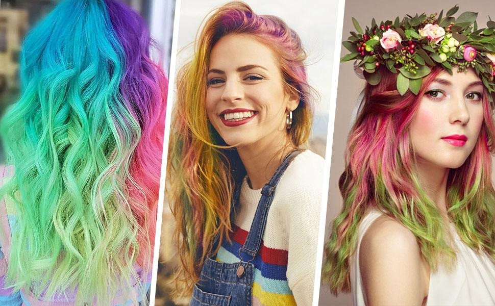 Peine De Tiza Para El Cabello, Tinte De Color, Temporal