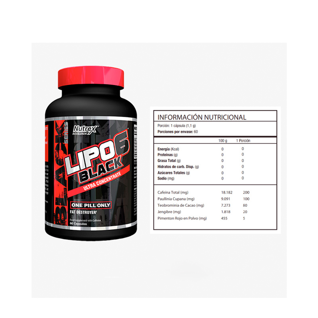 Lipo 6 Black Ultra Concentrado (60 caps)